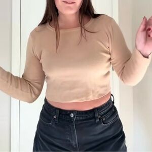 Forever 21 Beige Knit Top